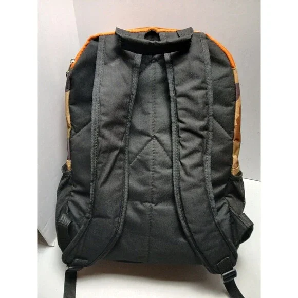 EASTSPORT Camouflage Backpack 18" Orange Zippers Padded Straps School Travel - Picture 4 of 7